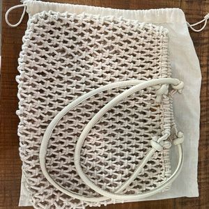 Clare V Sandy Beach Bag in Natural